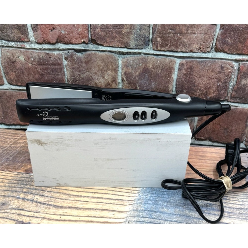 Remington Wet 2 Straight 1 Inch Flat Iron‎ Hair Straightener Styling S-7900t LED